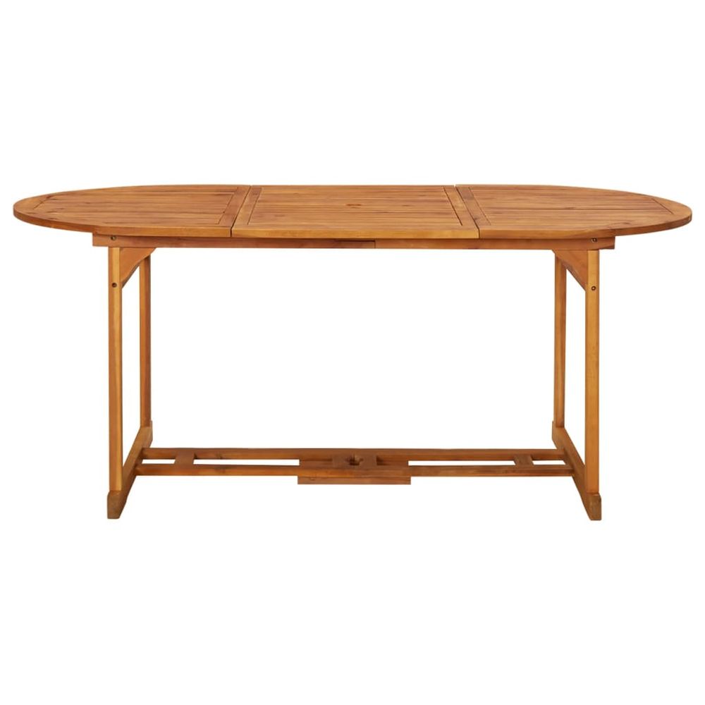 Garden Dining Table 180x90x75 cm Solid Acacia Wood - anydaydirect