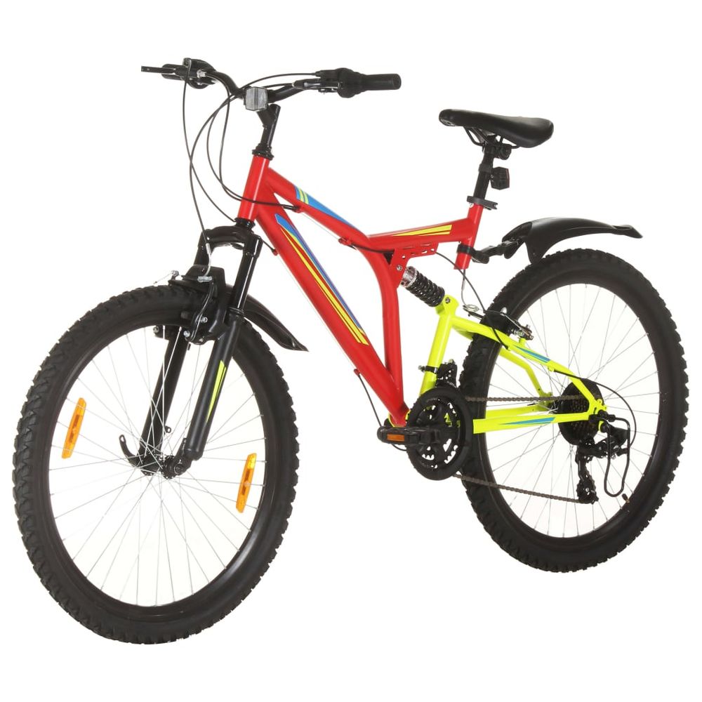 Mountain Bike 21 Speed 26 inch Wheel 49 cm Red - anydaydirect