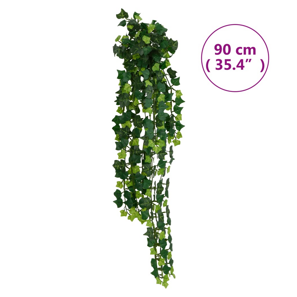 vidaXL Artificial Hanging Plants 12 pcs 339 Leaves 90 cm Green - anydaydirect