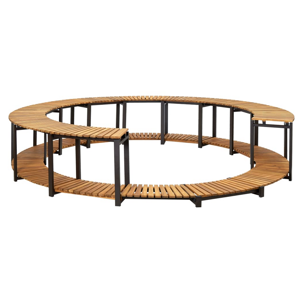 Spa Surround 273x53 cm Solid Acacia Wood - anydaydirect