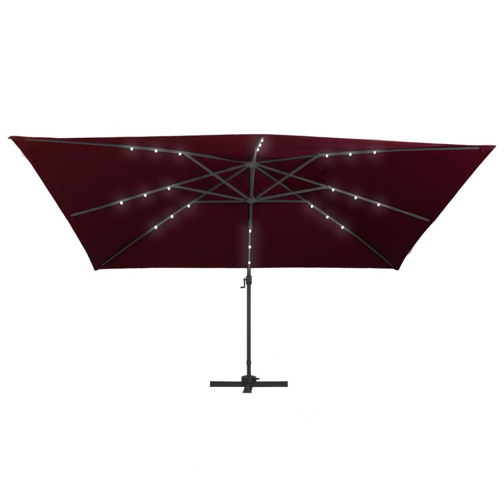 Cantilever Umbrella with LED Lights 400x300 cm - anydaydirect