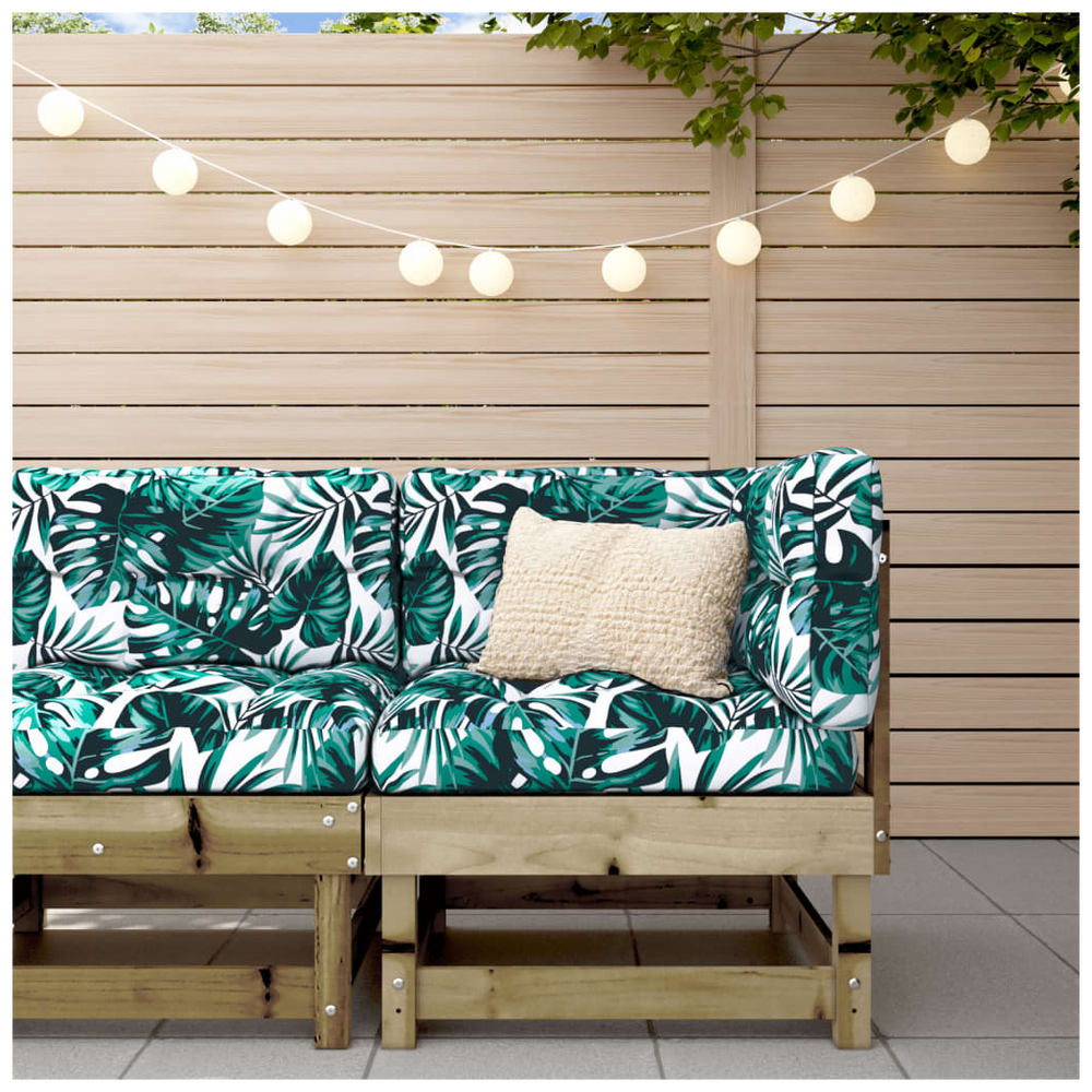 vidaXL Corner Sofa with Cushions Impregnated Wood Pine - anydaydirect
