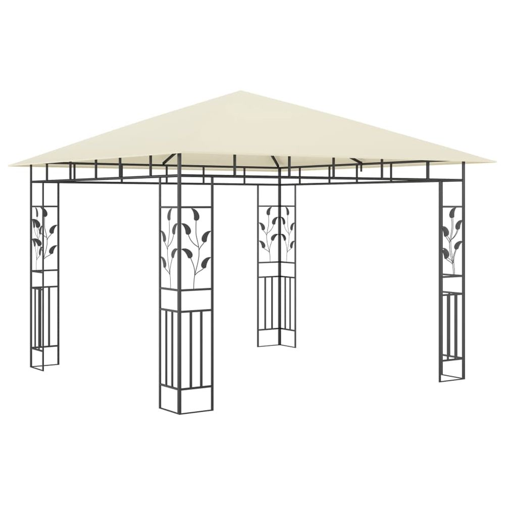 Gazebo with Mosquito Net 3x3x2.73 m Cream 180 g/m� - anydaydirect