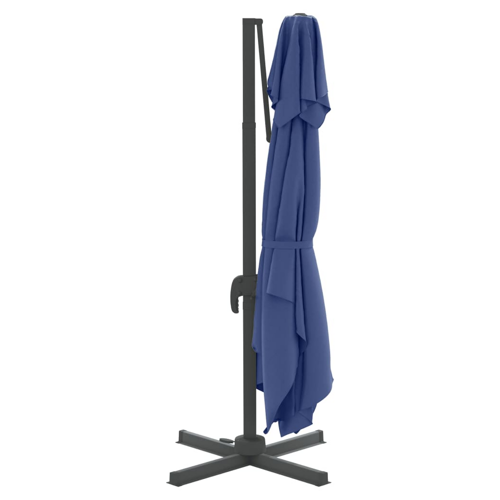 Double Top Cantilever Umbrella Azure Blue 400x300 cm - anydaydirect