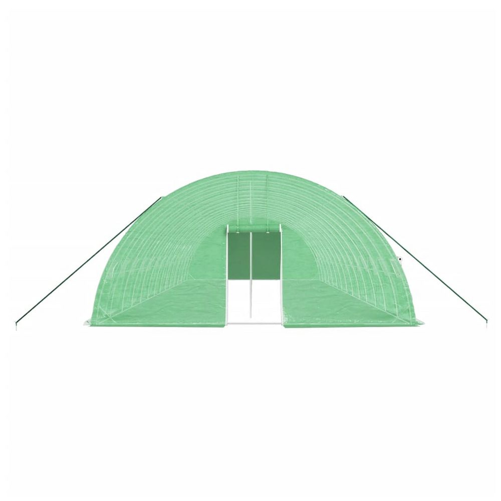 vidaXL Greenhouse with Steel Frame Green 84 m² 14x6x2.85 m - anydaydirect