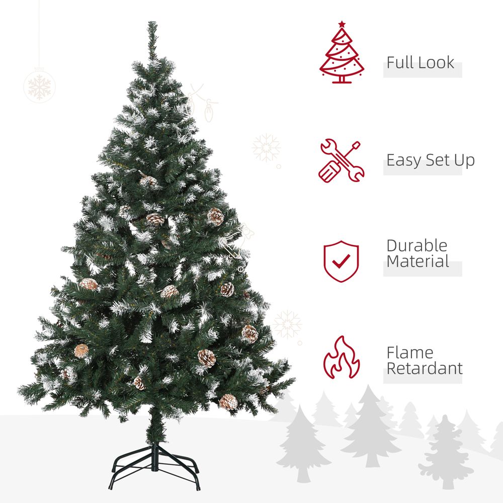 5FT Artificial Christmas Tree Xmas Indoor Decoration, Automatic Open HOMCOM - anydaydirect