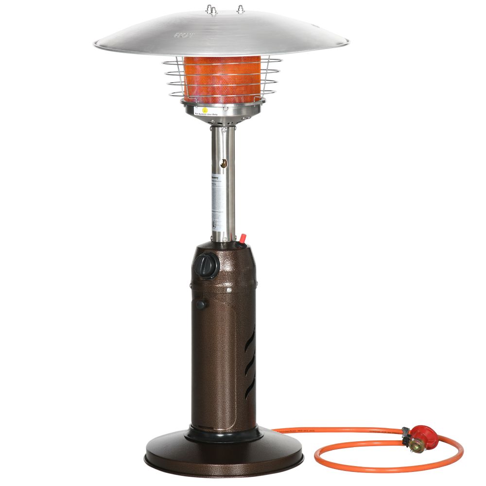 Gas Patio Heater with Tip-over Protection for  Camping Road Trip Outsunny - anydaydirect