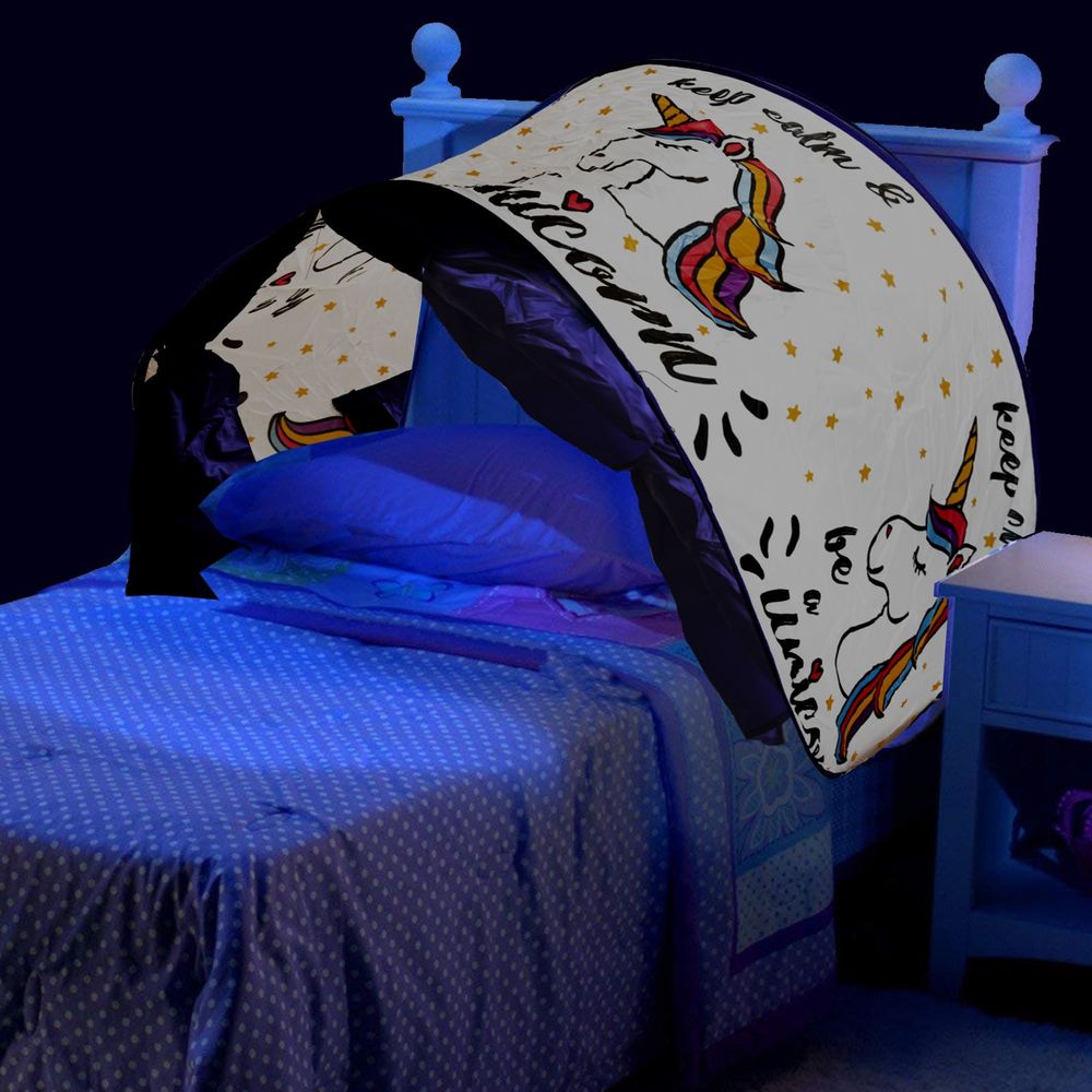 Child's Bedroom Pop Up Dream Screen Kids Tunnel Dome Tent Night Portable Case - anydaydirect