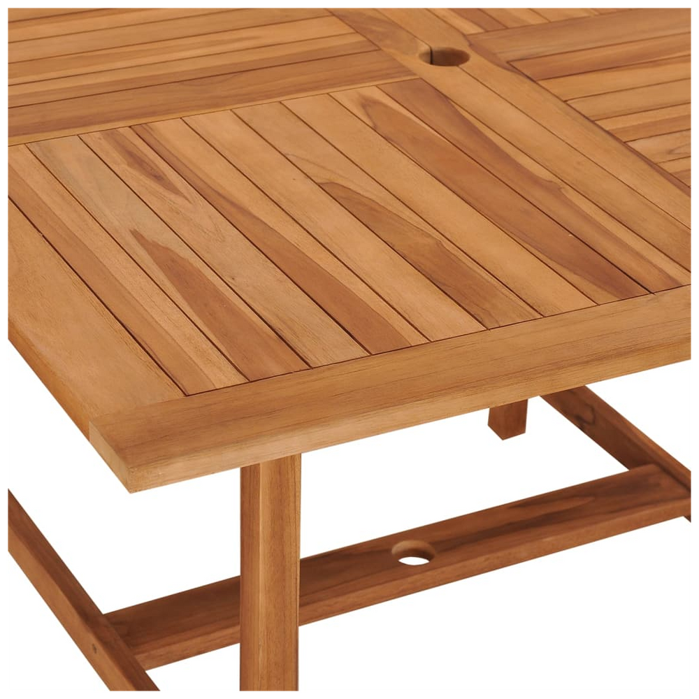 Garden Dining Table 110x110x75 cm Solid Wood Teak - anydaydirect