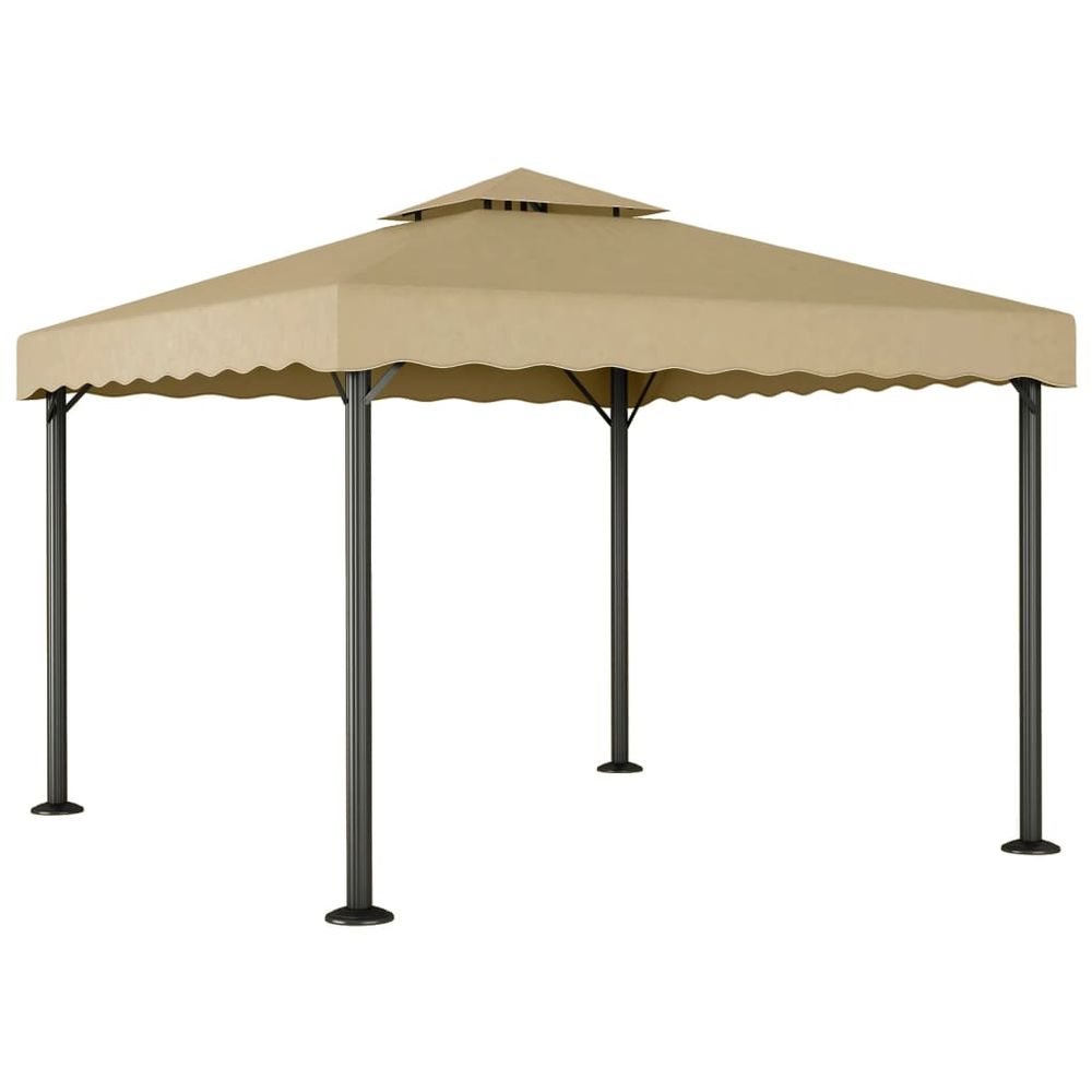 Gazebo 300x300 cm Cream Aluminium - anydaydirect