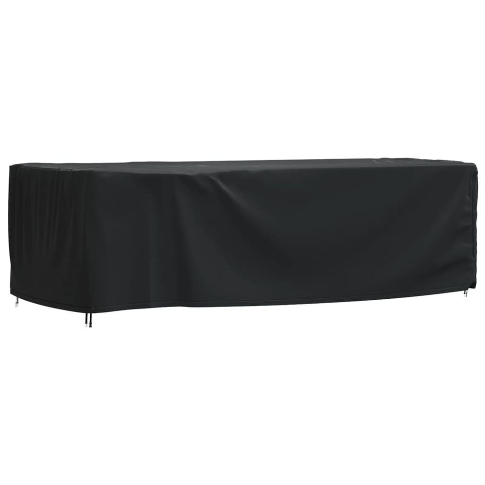 vidaXL Garden Furniture Cover Black 300x140x90 cm Waterproof 420D - anydaydirect