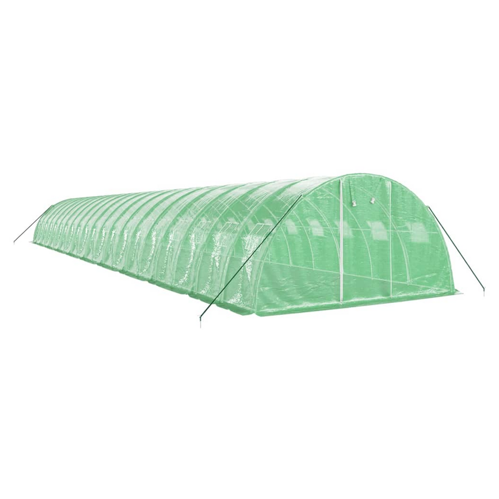 vidaXL Greenhouse with Steel Frame Green 80 m² 20x4x2 m - anydaydirect