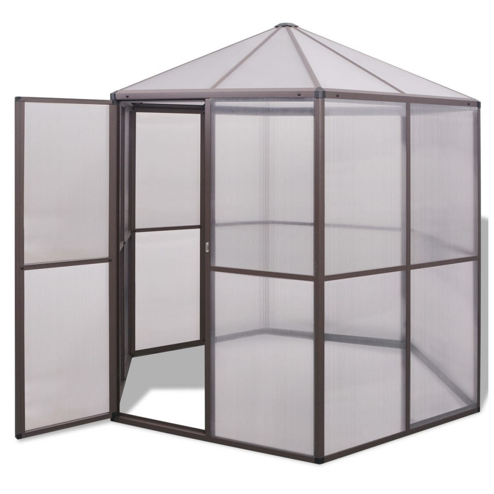 Greenhouse Aluminium 240x211x232 cm - anydaydirect