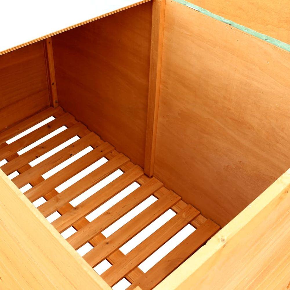 Garden Storage Box 126x72x72 cm Wood - anydaydirect