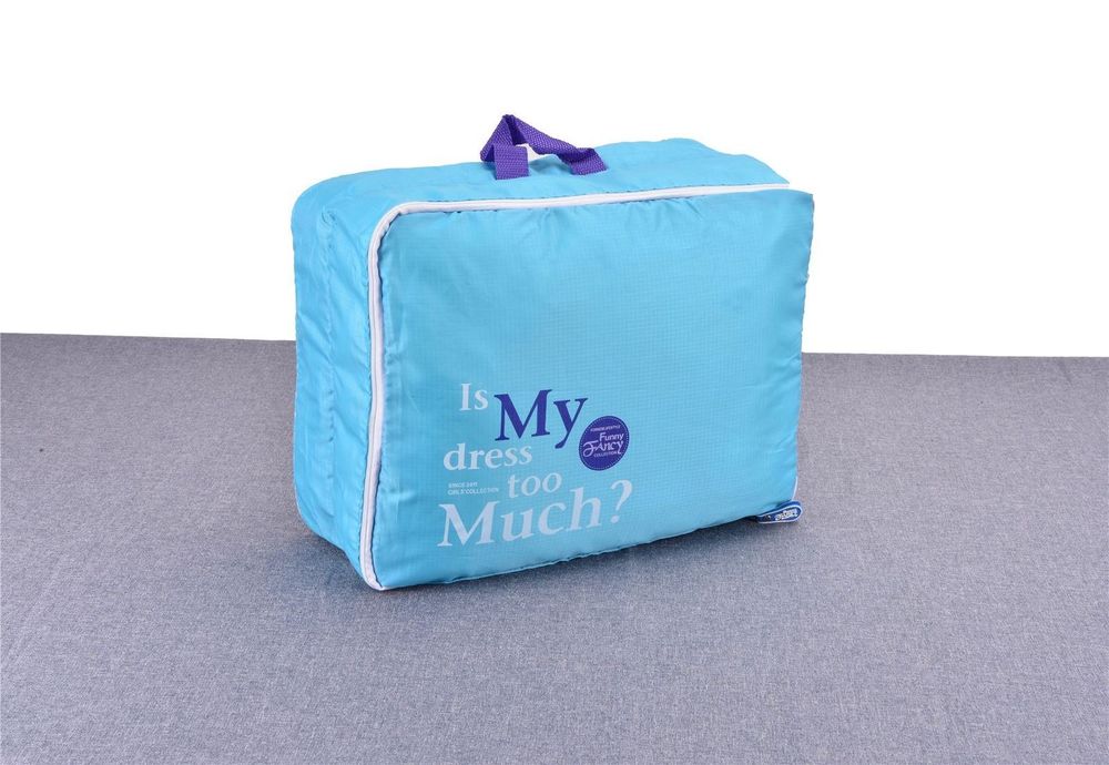 Vinsani 5PC Travel Essential Bag-in-Bag Travel Luggage Organizer Storage Handle Bag Pouch Set Blue - anydaydirect