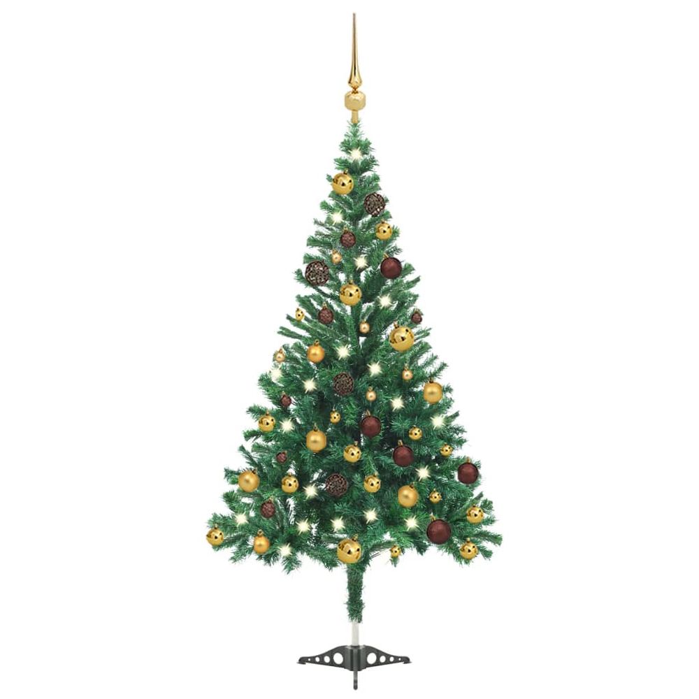 Artificial Christmas Tree with LEDs&Ball Set 120cm  x 240cm - anydaydirect