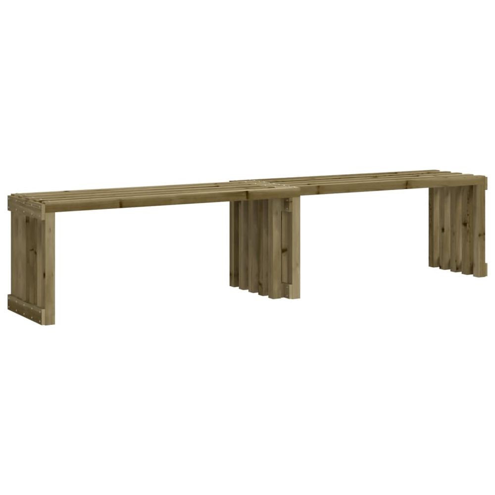 vidaXL Garden Table Extendable 212.5x40.5x45 cm Impregnated Wood Pine - anydaydirect