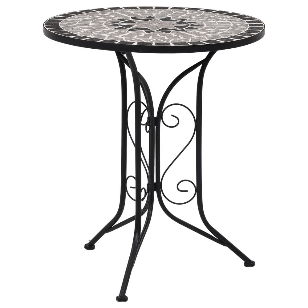 Mosaic Bistro Table Brown 60cm Ceramic - anydaydirect