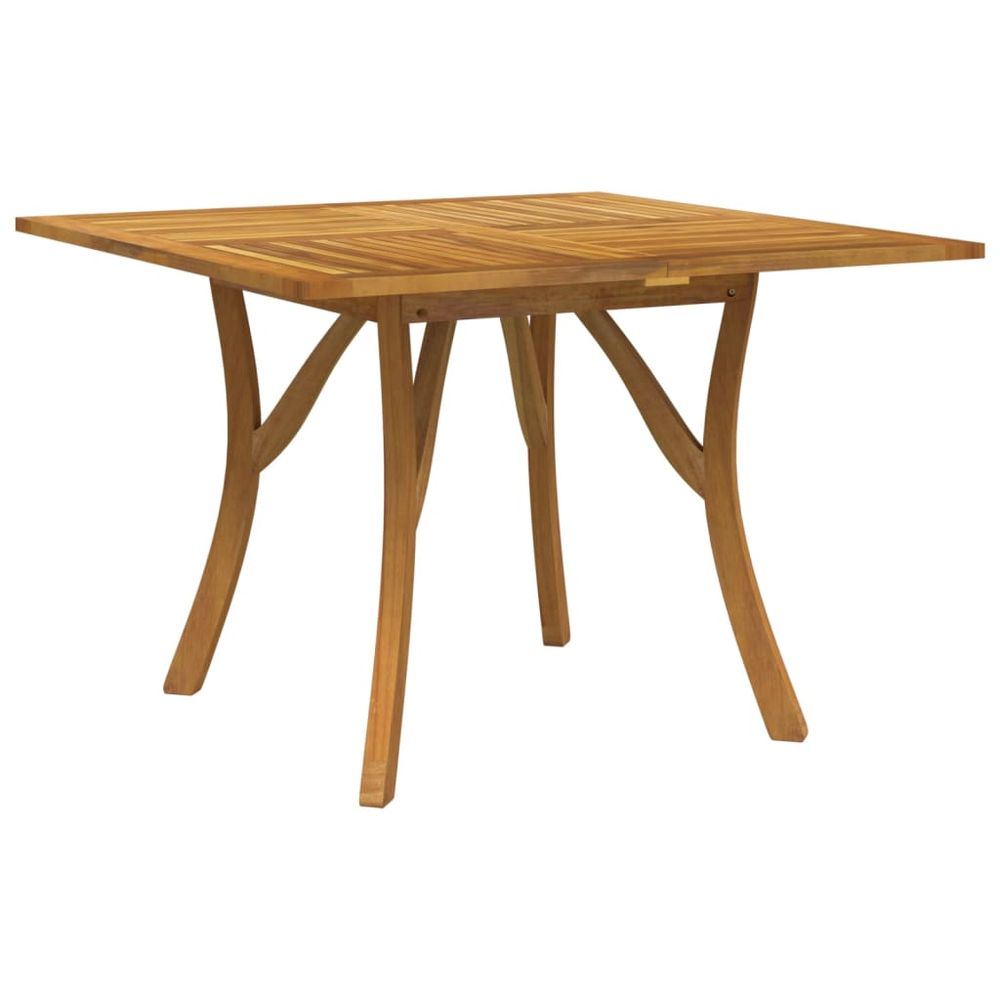 Garden Table 110x110x75 cm Solid Wood Acacia - anydaydirect