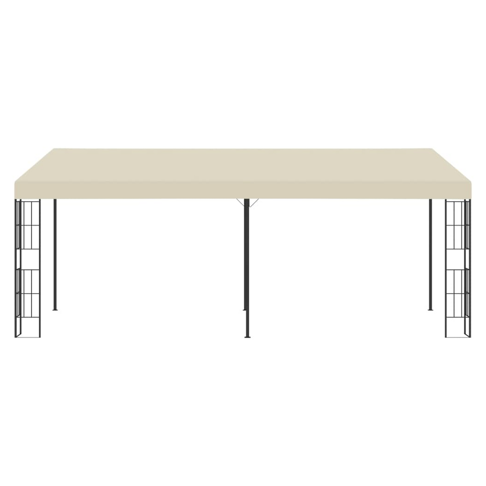 vidaXL Wall-mounted Gazebo 3x6 m Cream Fabric - anydaydirect