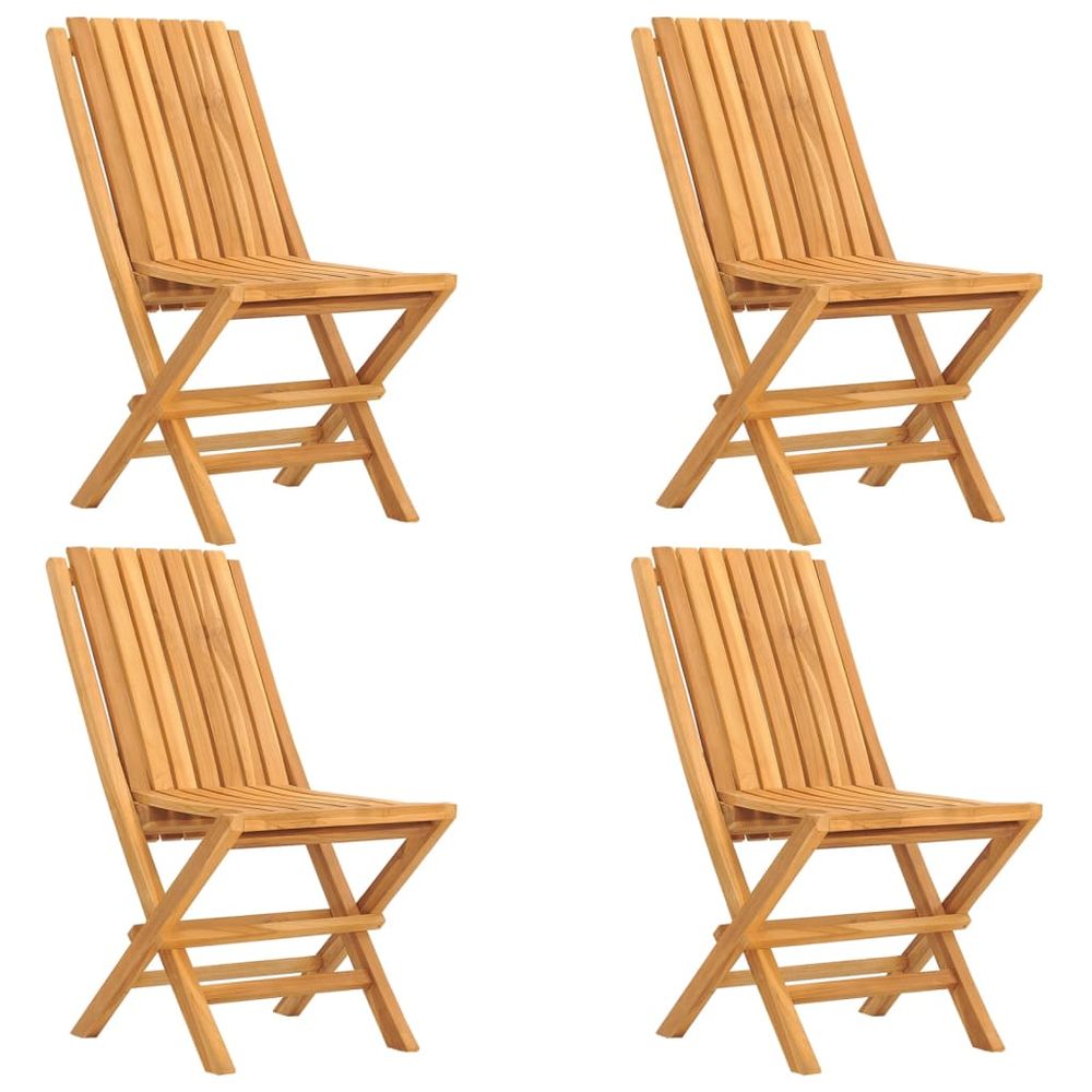 5 Piece Garden Dining Set Solid Wood Teak - anydaydirect