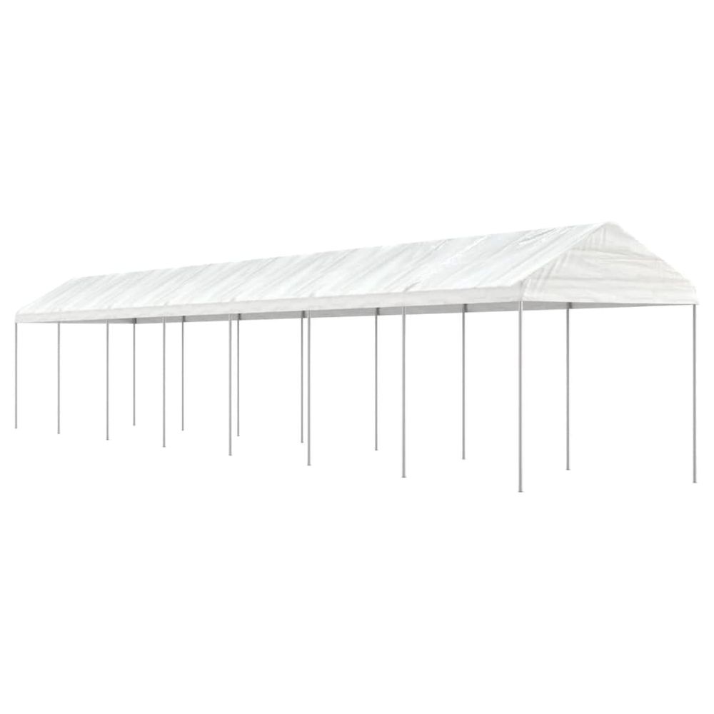 vidaXL Gazebo with Roof White 15.61x2.28x2.69 m Polyethylene - anydaydirect