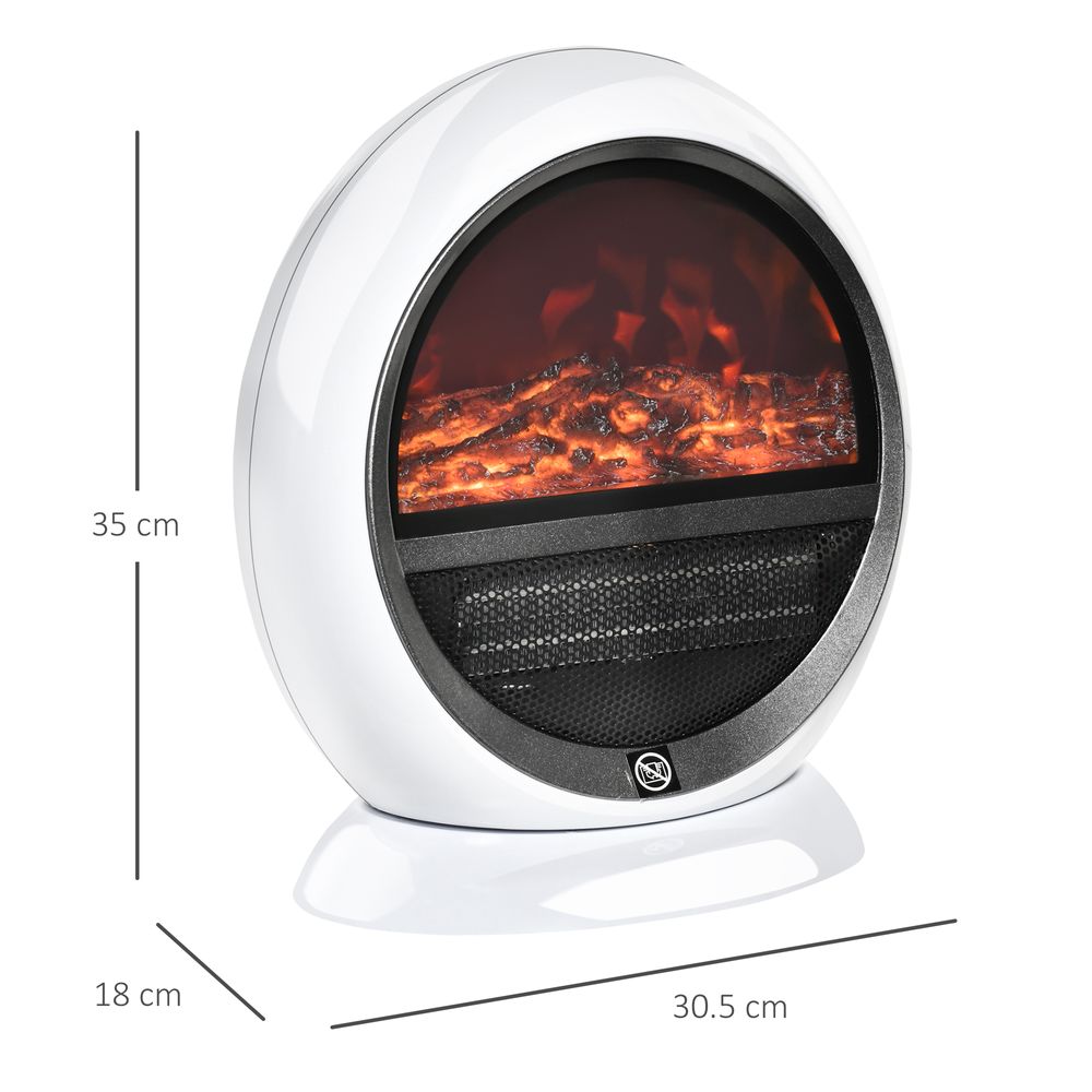 Free standing Electric Fireplace Flame Effect Rotatable Overheating Protection - anydaydirect