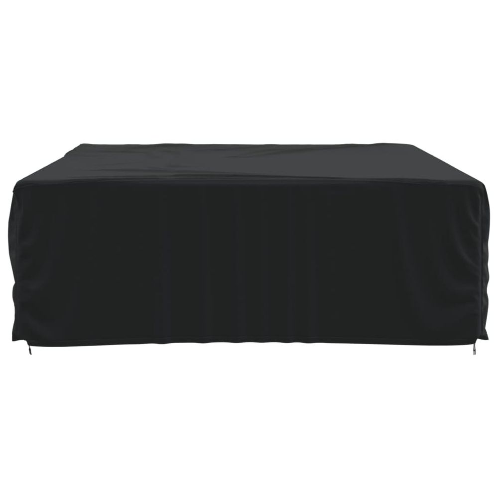 vidaXL Garden Furniture Cover Black 350x260x90cm 420D Oxford - anydaydirect