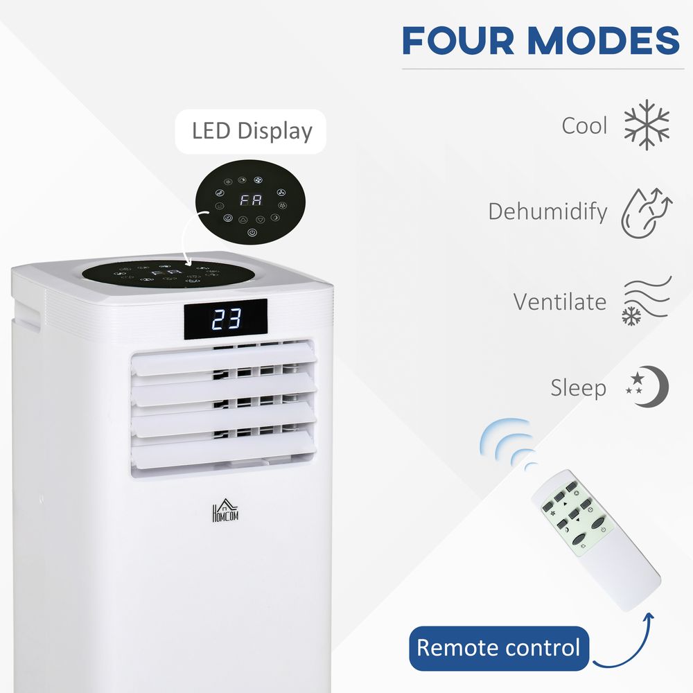 7000 BTU Air Conditioner Portable AC Unit with Remote, for Bedroom HOMCOM - anydaydirect