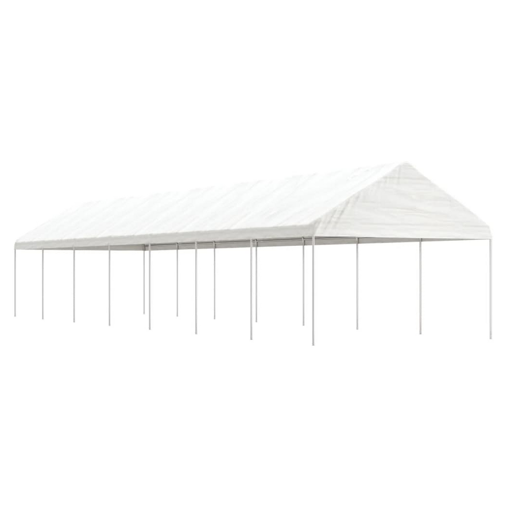 vidaXL Gazebo with Roof White 15.61x4.08x3.22 m Polyethylene - anydaydirect