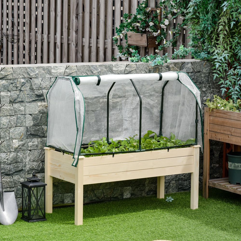 Raised Garden Bed Greenhouse Cover Planter Box - anydaydirect