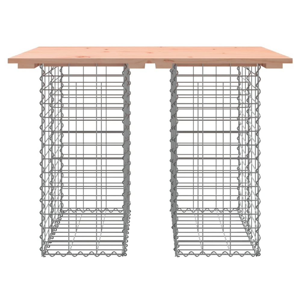 vidaXL Garden Bench Gabion Design 100x70x72 cm Solid Wood Douglas - anydaydirect