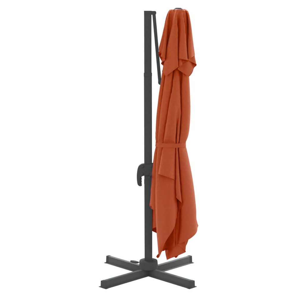 Double Top Cantilever Umbrella Terracotta 300x300 cm - anydaydirect