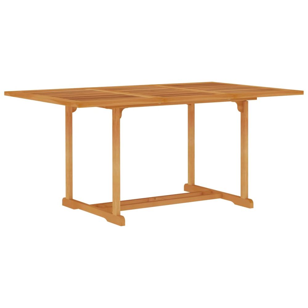 Garden Table 150x90x75 cm Solid Teak Wood - anydaydirect