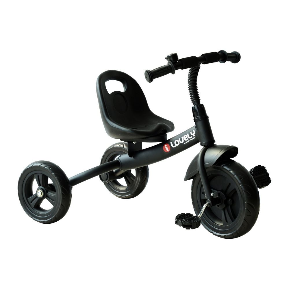 Baby Kids Children Toddler Tricycle Ride on Trike W/ 3 Wheels Black HOMCOM - anydaydirect