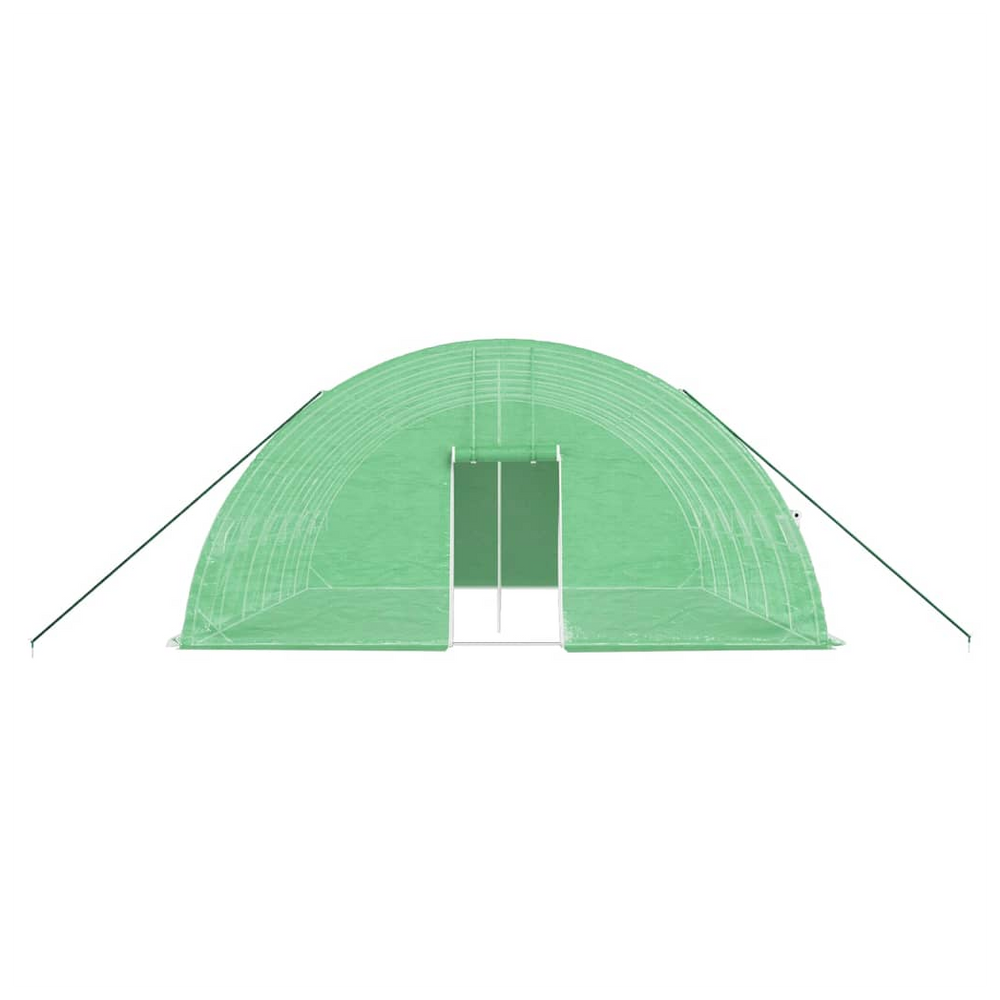 vidaXL Greenhouse with Steel Frame Green 36 m² 6x6x2.85 m - anydaydirect