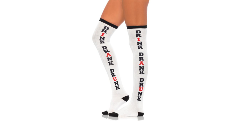 Knee High Fun Print Patterns Comfortable Stocking Athletic Socks - anydaydirect