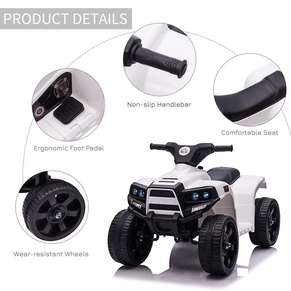 6 V Kids Ride on Cars Electric ATV for 18-36 months Toddlers +Black - anydaydirect