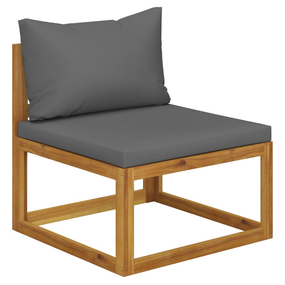 3 Piece Garden Lounge Set with Cushions Solid Wood Acacia - anydaydirect