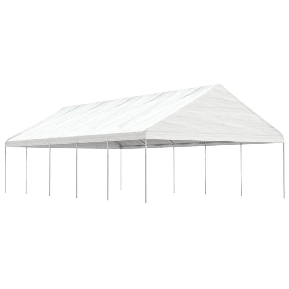 vidaXL Gazebo with Roof White 11.15x5.88x3.75 m Polyethylene - anydaydirect