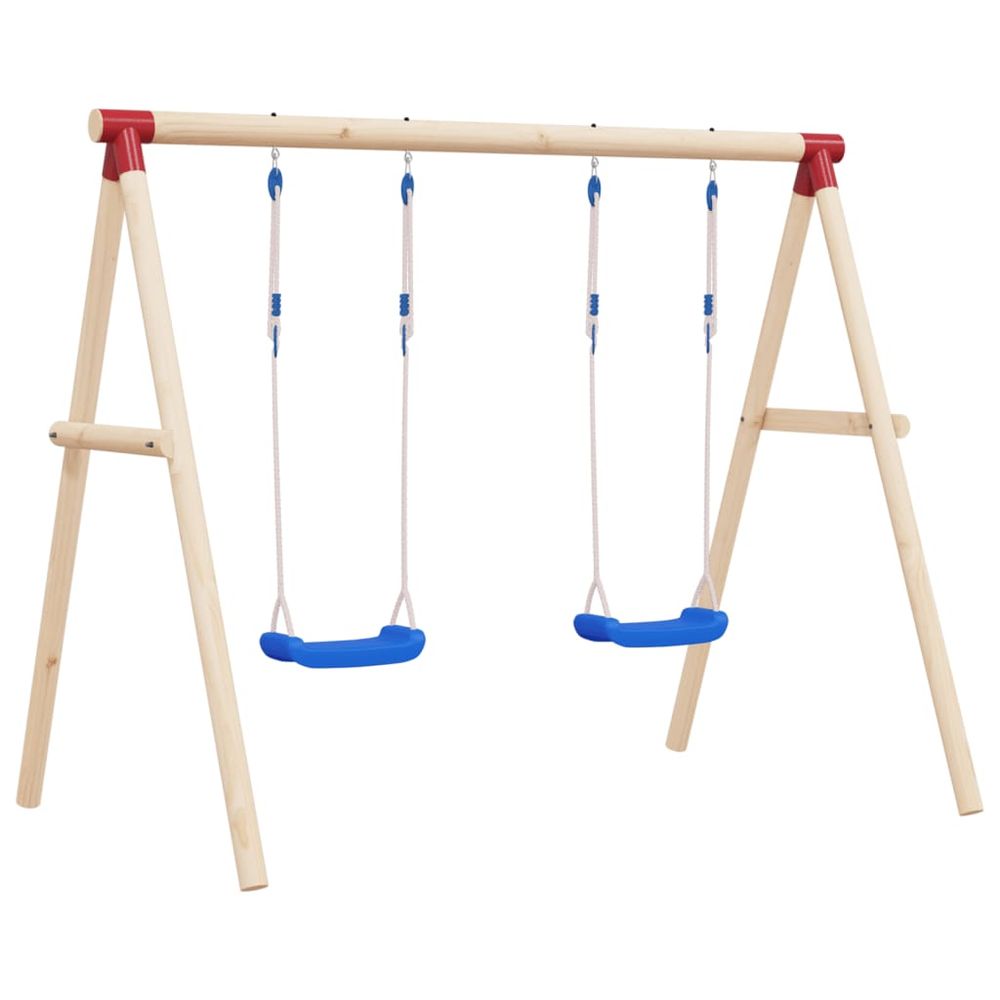 Swing Seats with Ropes 2 pcs Blue 37x15 cm Polyethene - anydaydirect