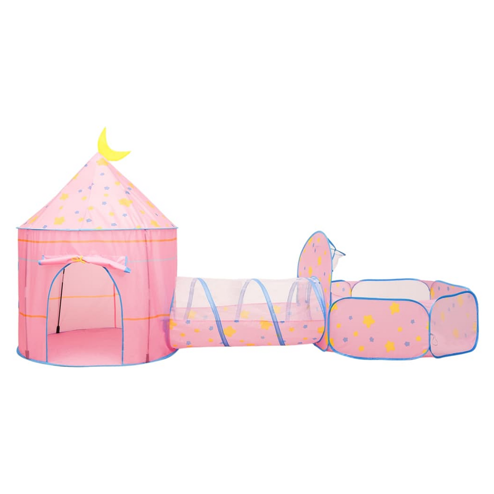 Children Play Tent with 250 Balls Pink 301x120x128 cm - anydaydirect