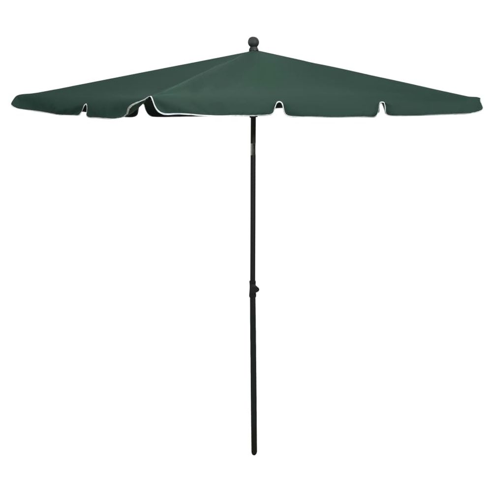 Garden Parasol with Pole 210x140 cm - anydaydirect