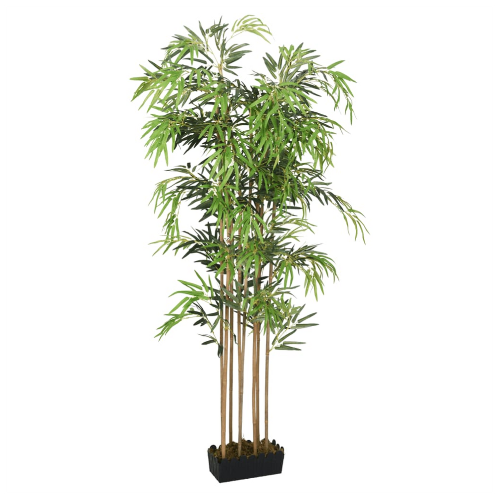 vidaXL Artificial Bamboo Tree 730 Leaves 120 cm Green - anydaydirect
