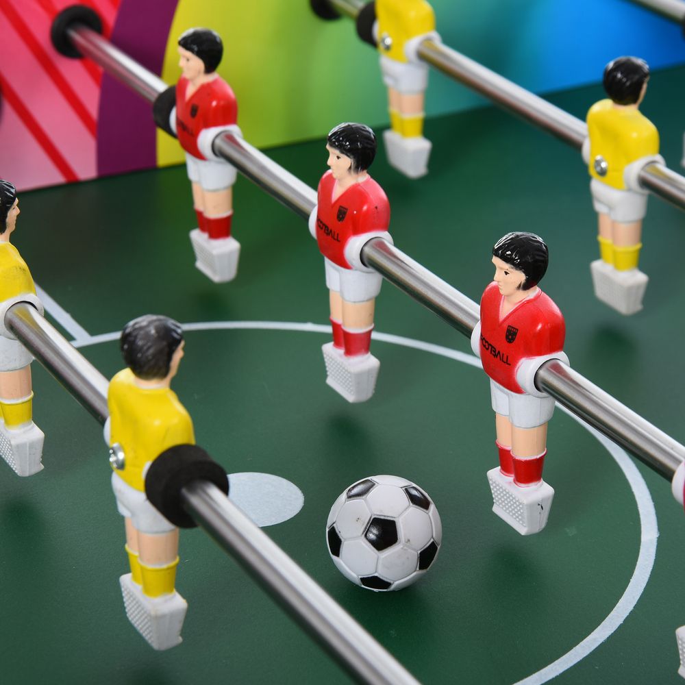 2.8FT Football Table Classic Pub Gaming 22 Players 2 Teams Scoreboard HOMCOM - anydaydirect