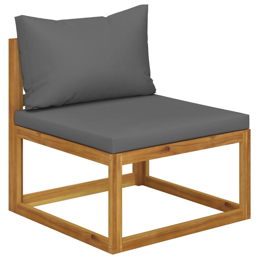 6 Piece Garden Lounge Set with Cushions Solid Wood Acacia (UK/IE/FI/NO only) - anydaydirect