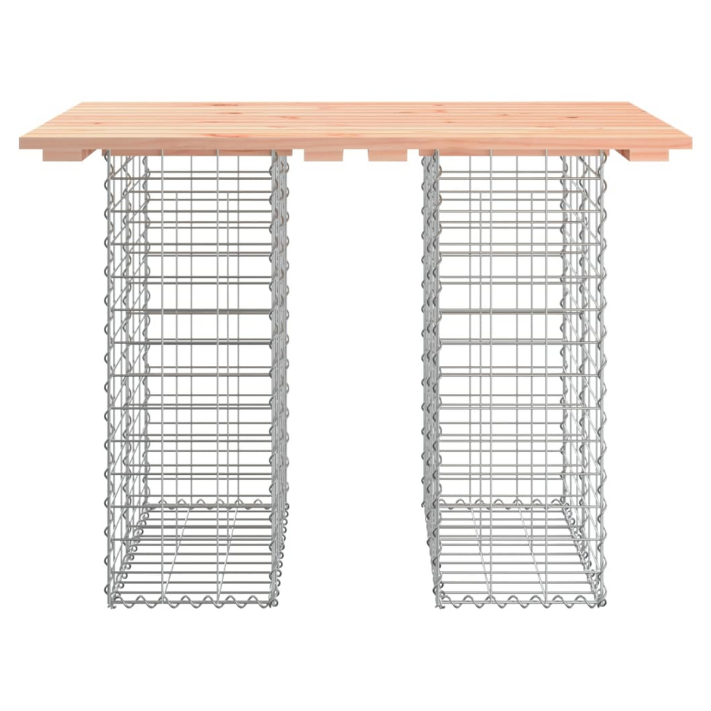 vidaXL Garden Bench Gabion Design 100x70x72 cm Solid Wood Douglas - anydaydirect