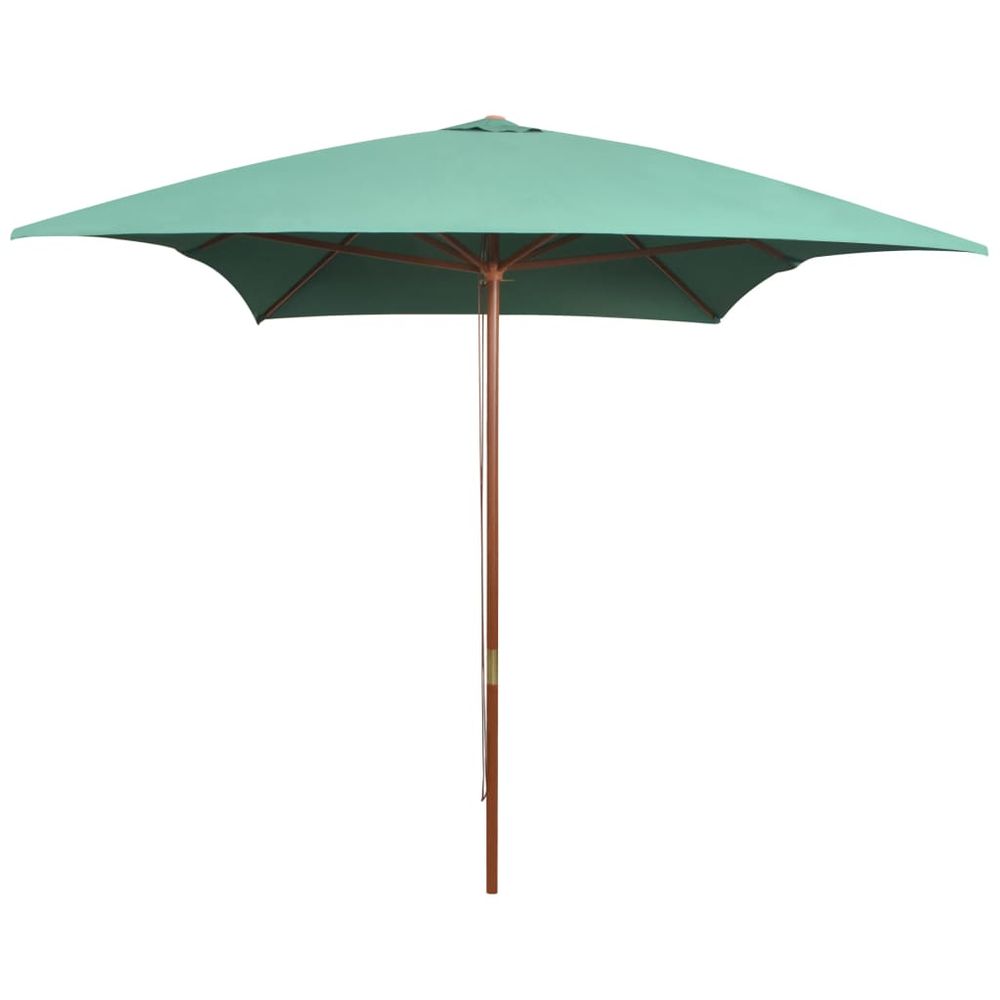 Outdoor Parasol with Wooden Pole 200x300 cm - anydaydirect