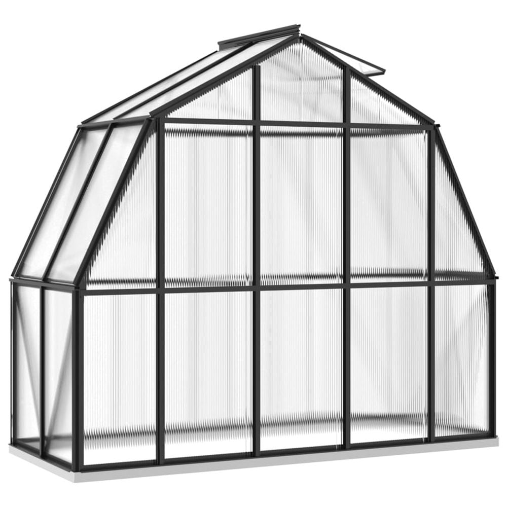 Greenhouse with Base Frame Anthracite 3.3 m� Aluminium - anydaydirect