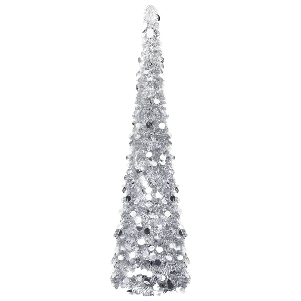 Pop-up Artificial Christmas Tree Gold 120 cm PET - anydaydirect